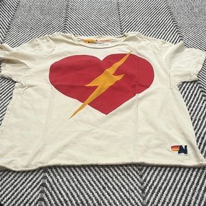 Aviator nation crop tee